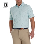 FootJoy FJ ProDry Performance Tweed Texture Stretch Pique Self Collar Mens Golf Shirts เสื้อแขนสั้น 