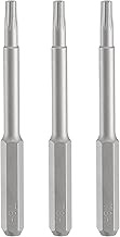 HARFINGTON 3pcs T8H Torx Screwdriver Bit 5/32" Hex Shank 45mm/1.77" Length Magnetic Star 6 Point Hea