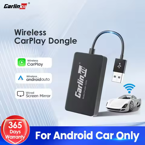 CarlinKit Wired or Wireless CarPlay Adapter USB Android Auto Dongle for Android Car Multimedia Mirro