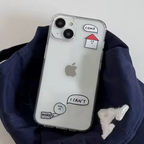 Ins Korean Cute Phone Case For iPhone 16 Pro Max 15 Pro 14 13 12 11 Xr Xs Max MINI 7 8 Plus I want t