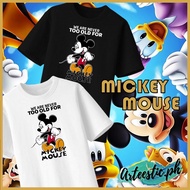 Mickey Mouse T-Shirt 10 High Quality Cotton Unisex 7 Colors Asian Size