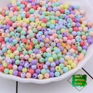 20gr Mote Susu Bulat Manik Manik Kapur Susu Pastel 4/6/8mm