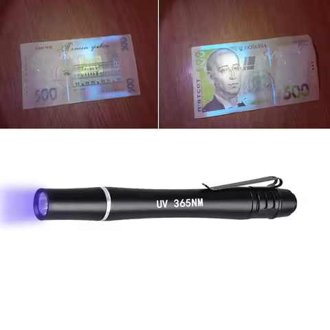 Mini Pocket 365nm LED UV Torch 395nm Black Light Ultraviolet Penlight Portable Money Detect UV Torch