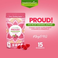 PROUD Bye PMS Pouch 15s Vegan Gummy PMS Relief Hormonal Support Food Supplement | PCOS Regulation