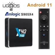 Ugoos X4Q Pro กล่องทีวี11 X4Q Plus Amlogic S905X4 2.4G/5G Wifi BT5.1 1000M 4K สมาร์ทเซ็ทกล่องเครื่อง
