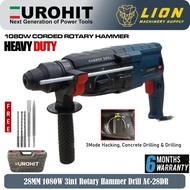 Eurohit 1080W 3.5J Impact 3in1 Rotary Hammer AC-28RH - Free Drill Bit & Hacking Bit - 6 Months Local