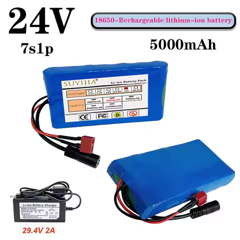 24V lithium ion battery, 7S1P, 5000mAh, suitable for selling condoms, toys and bicycles, with built-