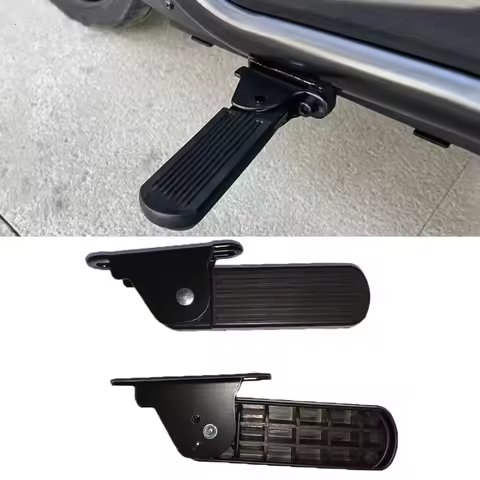1 Pair Universal Motorcycle Bike Foldable Pedals 5/7cm Rear Seat Foot Support Pad Pedal Rubber Elect
