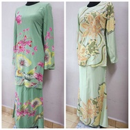 PreLoved Baju Kurung Moden Batik Sutera Original Berbatu/Batik Viscose Kain Duyung Batch 10