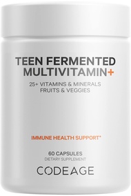 Teen’s Daily Multivitamin Supplement, 25+ Vitamins & Minerals for Teenage Boys & Girls, Organic Whol