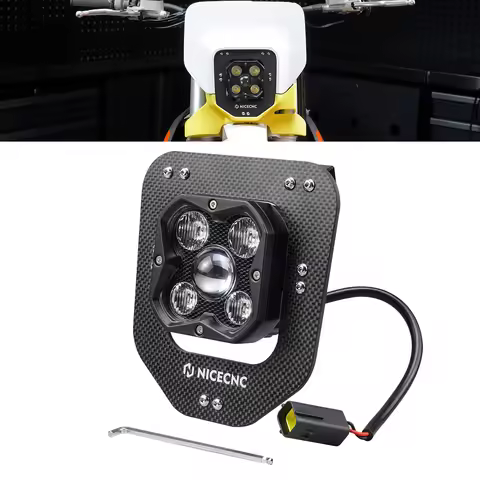 NICECNC For 2025 2024 Husqvarna TE 300 Motorcycle LED Headlight Assembly 3500 Lumen FE 501 FE 450 FE