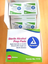 全新美國Dynarex 酒精消毒棉片 Alcohol Wipes (一盒200片獨立包裝) (打針紙)