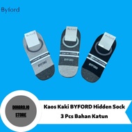 KATUN BYFORD Hidden Socks, 3 Pieces, Cotton, Mixed Colors