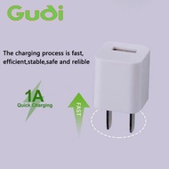 Gudi P02 Single USB Fast Charger Travel Adapter 5W/1A USB Power Quick Charger