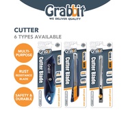 Stationery GRABBIT Blade Cutter Knife Office School Use | Pisau Kertas