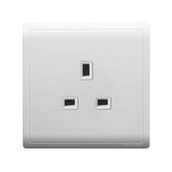 施耐德電氣 - PIENO 13A 單位連保護門插座 (白)