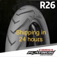 Corsa R26 tayar tubeless tyre platinum 70/80-17 80/80-17 90/80-17 100/70-17 100/80-17 110/70-17 120/70-17 80/80-14