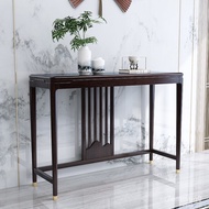 【TikTok】#New Chinese Style Solid Wood Console Tables Modern Light Luxury Living Room Zen Altar against the Wall a Long N