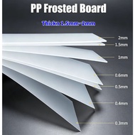 Corrosion Resistant PP Frosted Translucent Board Plastic Sheet 100~300mm Model Board DIY Model Mater