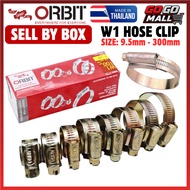 (BOX) ORBIT HOSE CLIPS / HOSE CLIP / HOSE CLAMP (MADE IN THAILAND) OOO# - 13# / 9MM - 300MM (MADE IN
