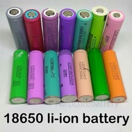 18650 Lithium Ion Li-ion rechargeable Battery Cell 3.7V Original samsung LG sanyo sony panasonic for power bank [USED]
