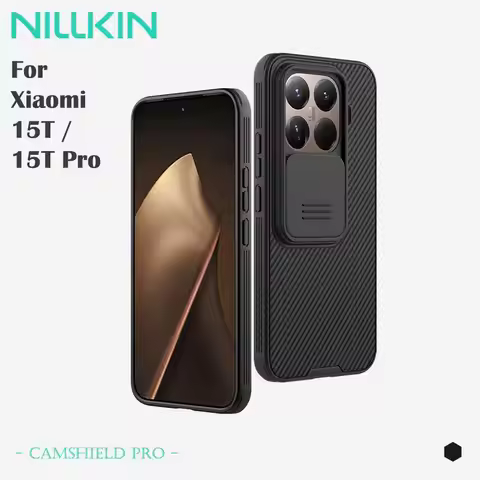 For Xiaomi 15 T/15 T Pro, NILLKIN CamShield Pro Case, Slide Camera Cover & Privacy Protection, 4-Cor