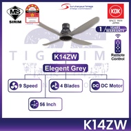 KDK Sensa Series KDK K14ZW K15Z5-QEY K15Z5-REY 56 4 Blades 5 Blades with 9 Speed Remote Control DC M