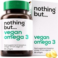 Vegan Omega 3, Algae Oil Omega 3 plement for Adults, Vegan Omega 3 Capsules w/DHA Omega 3 Algal Oil 
