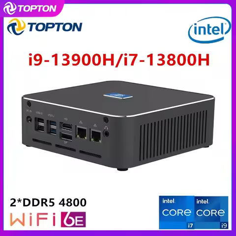 13th Gen Mini PC Gamer Intel i9 13900H i7 13620H Windows 11 2*DDR5 2*NVMe 2*2.5G LAN 8K NUC Topton G