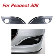 Car Accessory Fog Light Cover Lamp Frame Grille Car Accessories For Peugeot 308