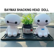 Baymax Shaking Head Doll Cute Car Dashboard Decoration Patung Baymax Goyang Kepala Hiasan Kereta
