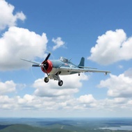 Detailed Paint F-4F Wildcat Model Plane Display Stand F4F Wildcat Model Historically Accurate for Co