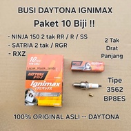 (Pack of 10) Racing Spark Plugs Daytona 3562 Ignimax 2 Stroke Long Thread NINJA 150 2-stroke RR R SS