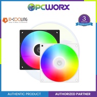 ID-Cooling AS-120 aRGB Trio FX Fans Daisy Chain Case Fan - White | Black