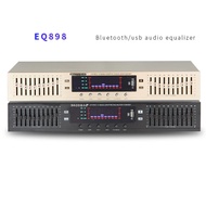 EQ-898BT HIFI Digital HD Stereo Preamplifier Equalizer Built-In USB Bluetooth Home Stage Equalizer D