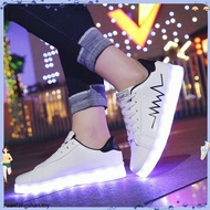 AIME Men/Women students ghost dance luminous shoes USB rechargeable led light sneaker Women's Shoes