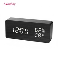 Lohobby Digital Alarm Clock 9123 Bamboo
