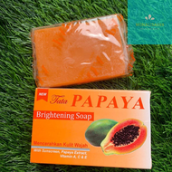 Tata Brightening Pepaya Soap 120gr/Sabun Pepaya/Pepaya Sabun Murah BPOM/Sabun Muka Pepaya/Sabun Waja