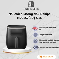 Philips HD9257/80 Electronic Oil-Free Fryer, 5.6Lit - 1700W Rapid Air Technology, Genuine Product