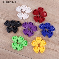 【piqging】 15Pcs Plactic guitar pick plectrum holder case box heart shaped parts ID