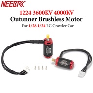 NEEBRC 1224 3600KV 4000KV Outunner Brushless Motor With Gear For 1/24 1/30 Scx24 Scx30 Micro Car FCX
