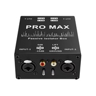 Multi-Functional XLR Audio Isolator RCA Professional Audio NOISE FILTER 2 WAY Passive Audio Isolator