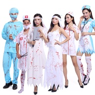 Adult Halloween Cosplay Horror Costume with Blood Nurse Costume Male Surgeon Costume 2025.10.24A