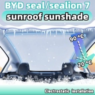 Byd seal/sealion 7 Sunroof Sunshade car curtain Electrostatic adsorption installation white black su