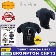 Kaos Sepeda Lipat Brompton / T-shirt Brompton Sepeda Lipat England