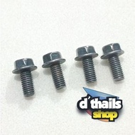 B168 iron bolt footstep step front footrest SUZUKI Smash Shogun Arashi (4pcs)