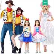 萬圣節服裝玩具總動員4衣服胡迪警牧羊女大人兒童cosplay角色扮演