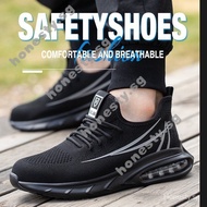 Ready Stock Safety Shoes Lightweight Breathable Ultra-Light Work Shoes Steel Toe Toe Toe Toe Anti-smashing Anti-puncture Wear-Resistant Air Cushion Safety Shoes Work Shoes Protecti