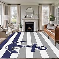 5x8 Area Rugs for Living Room, Anchor Gray Non Slip Area Rugs for Kitchen Bedroom Entryway, Modern N