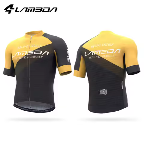 Lameda Cycling Jersey Summer MTB Cycling Jersey Breathable Short Sleeve Cycling Shirt Men's Sportswe